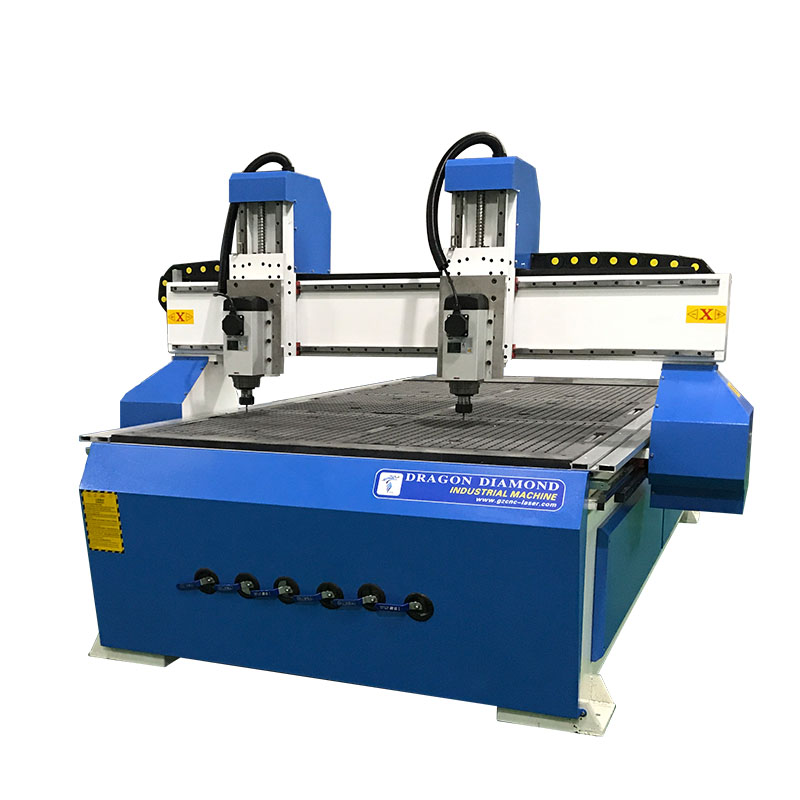 Dragon Diamond Double Independent Head Cnc Wood Router With 1300*2500mm Working Area Woodworking CNC Router image8