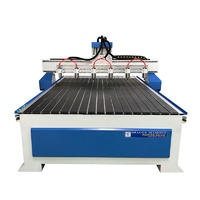 High Effective Multi Head 6 Spindle Wood Cnc Router For Door Pattern
