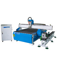 4th Axis 3D Woodworking MDF PVC Acrylic CNC Router 1325 With Independent Rotary Device