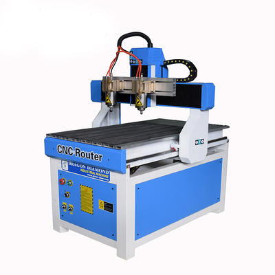 Small Double Head  Advertising CNC Router With 600*900mm - CNC 6090(Double head)